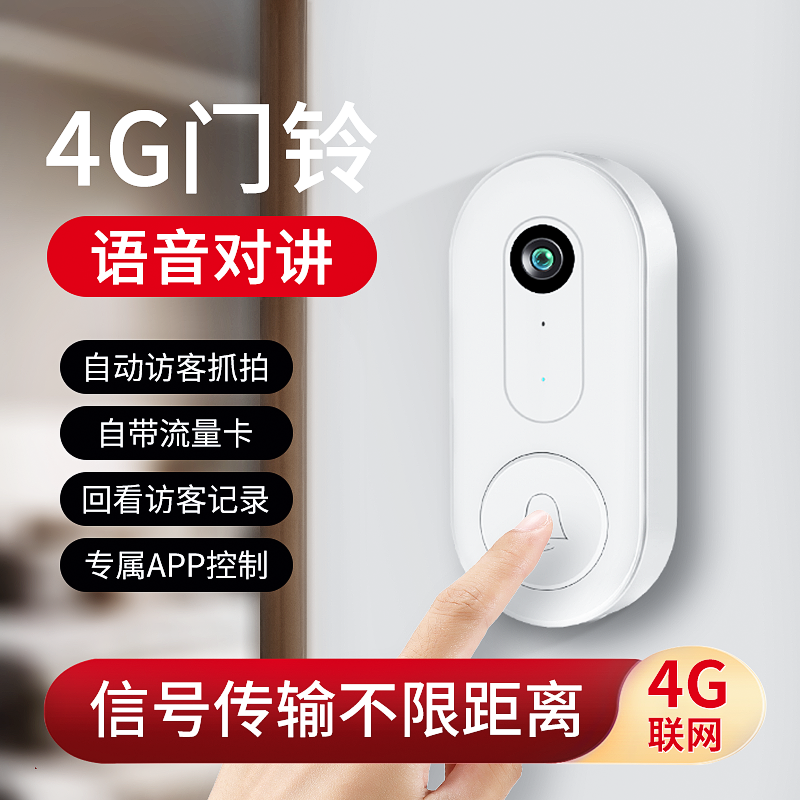 可视门铃-对讲+5档音量+手机APP
