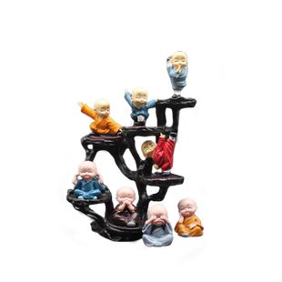 禅意小和尚家居装饰工艺品摆件客厅玄关电视酒柜办公桌面礼物摆设