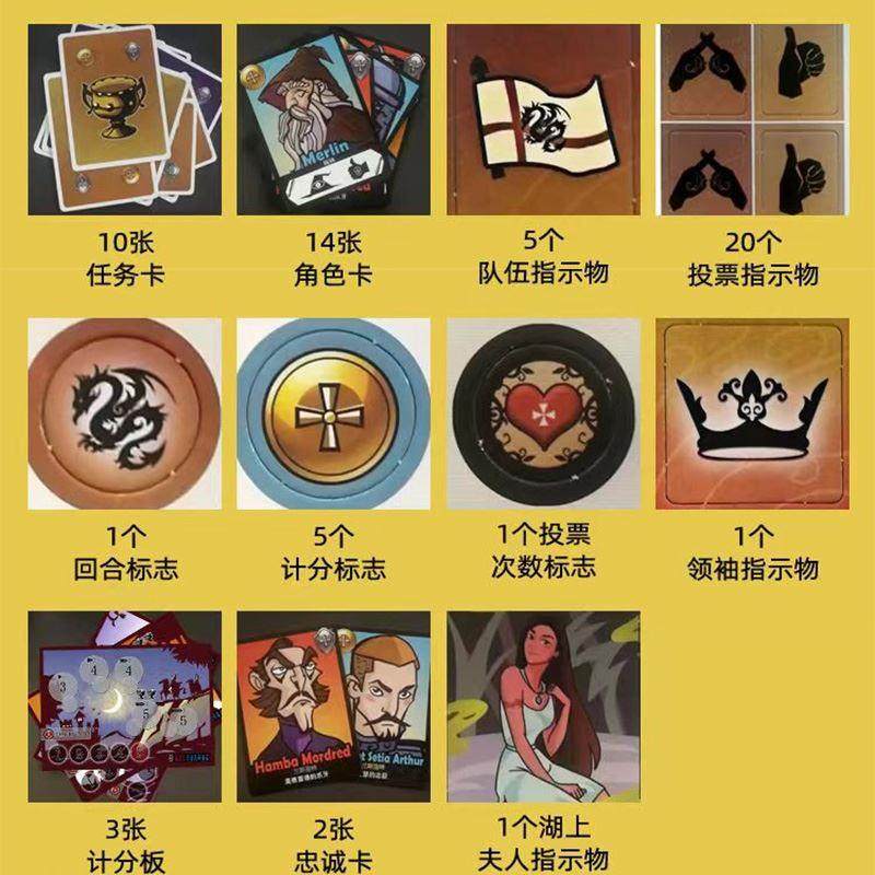 一百游avalon抵抗组织卡牌桌游成年休闲聚会多人公司团建桌面游戏