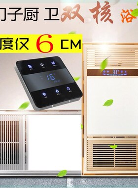 极速暖。集成吊顶风机超薄浴霸6cm嵌入式卫生M间风暖30五0xW合一