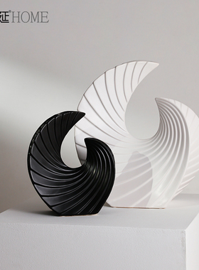 新品北欧b简约抽象艺术酒柜装饰品摆件家居玄关柜客厅电视柜办公