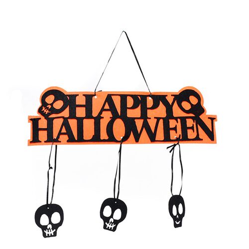 新品Hanging Pumpkin Happy Halloween Ornament Door WalYl Pend