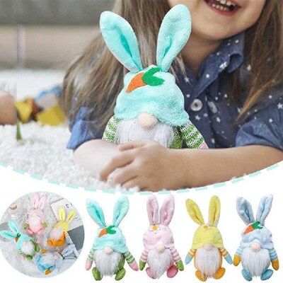 新品SALE 20f22 Easter Bunny Doll Faceless Rabbit Doll Handma