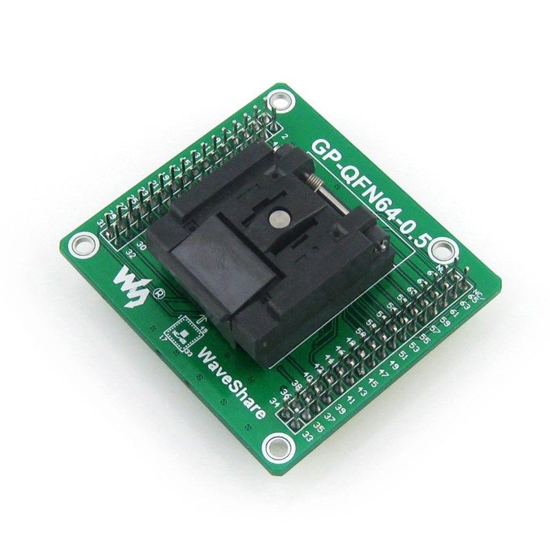 极速MLF64 QFN64 QFN-64B-0.5-01 通用测试座 带排针 GP-QFN.64-0