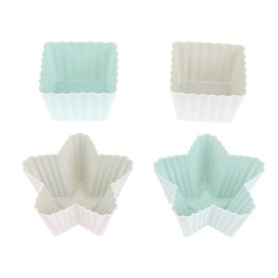 极速6pacs Silicone Mold Cupcake Cake Muffin Baking Bakeware