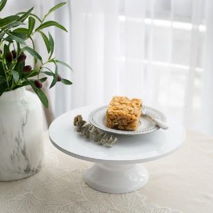 极速10 Inch Cake Stand White Metal CuHpcake Push Cakes Holde