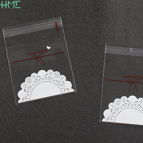 新品New 100Pcs/lot Cute Lace Bow Print Self-adheSsive Gifts