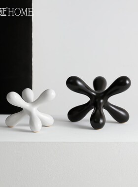 新品现代简约几何l艺术摆件家居酒柜装饰品客厅桌面办公室样板间