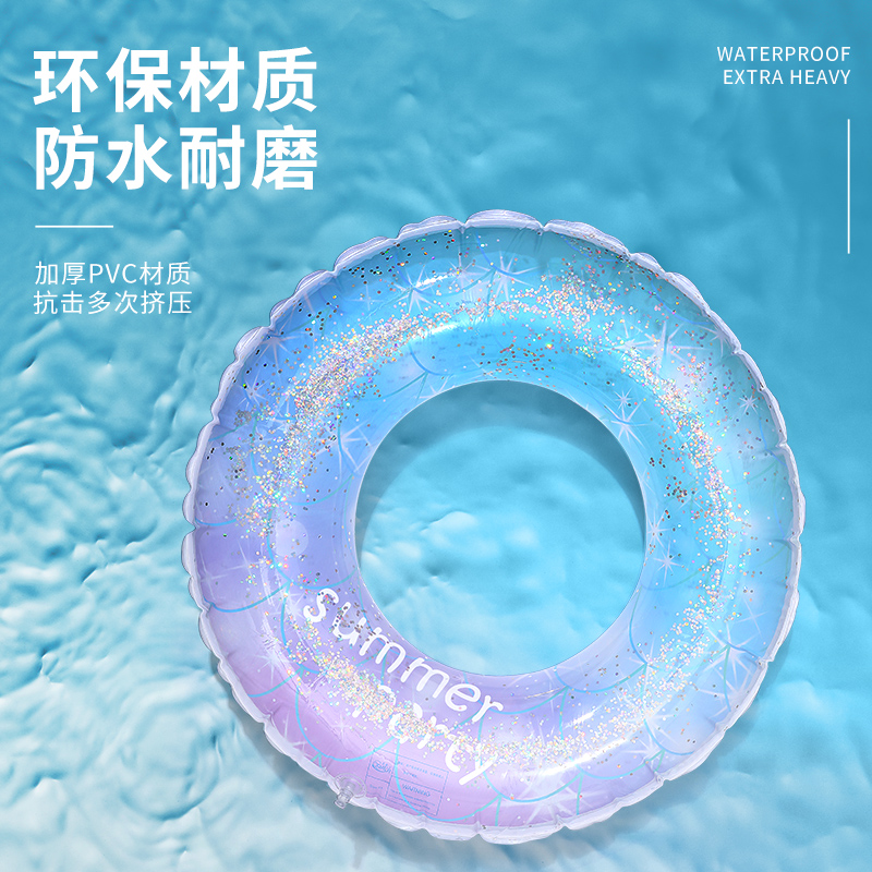 极速游f泳圈成人儿童加大加厚男女救生圈夏充气腋下圈.大人可携式