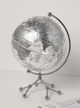 极速贝汉美透明Q地球仪摆件轻奢家居客厅电视柜书V房办公室桌面饰
