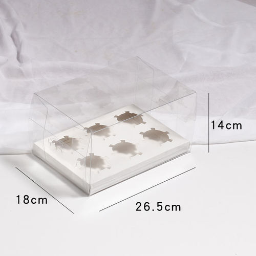 新品Cup caYke packaging box tranCsparent plastic 2 PCs 4/6G/