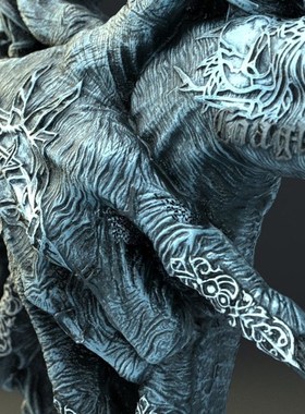 极速Demon Hand Sheep Horn Pendant Resin Product NatWive Amer