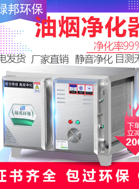 新品净化器商用餐饮分离风量环保饭店厨房I低空油烟设备烧烤无烟6