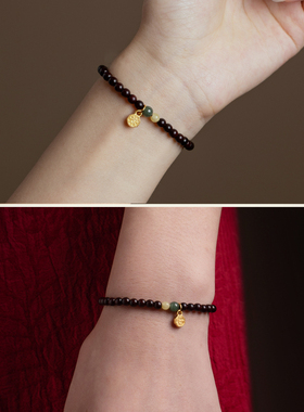 极速小叶紫檀手链女士款夏送女生老婆闺蜜实用的礼物檀.香木质佛