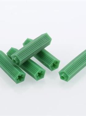极速绿色胶粒6mim塑料膨胀管8厘自攻螺丝胶粒8mm胶塞M6国标墙塞M8