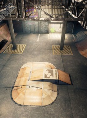 极速UE5虚幻5 模块化滑板公园训练场地室内场景Modular Skat.epar