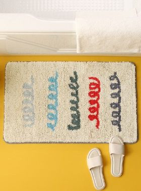 极速Japanese and Korean Bathroom AbsorbenLt Floor Mats Bathr