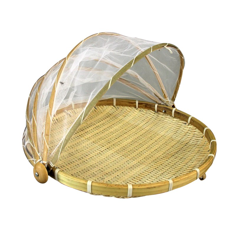 极速竹编制品 家用防虫竹筐 晾晒圆簸G箕 馒头收纳筐菜罩 竹筛晒