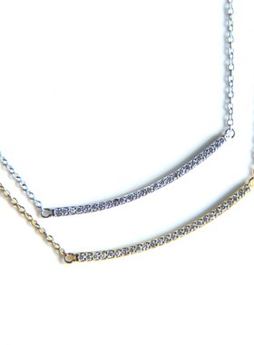 极速promotion classic simpwle jewelry cz line curve bar thre