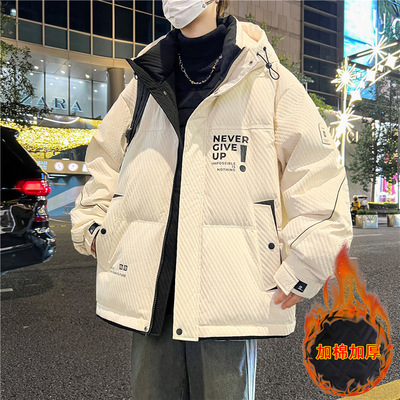 港风痞帅男生保暖百搭棉衣外套