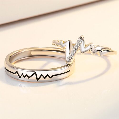 极速Wave Pattern Elegant Zircyon Ring For Women Trendy Jewel