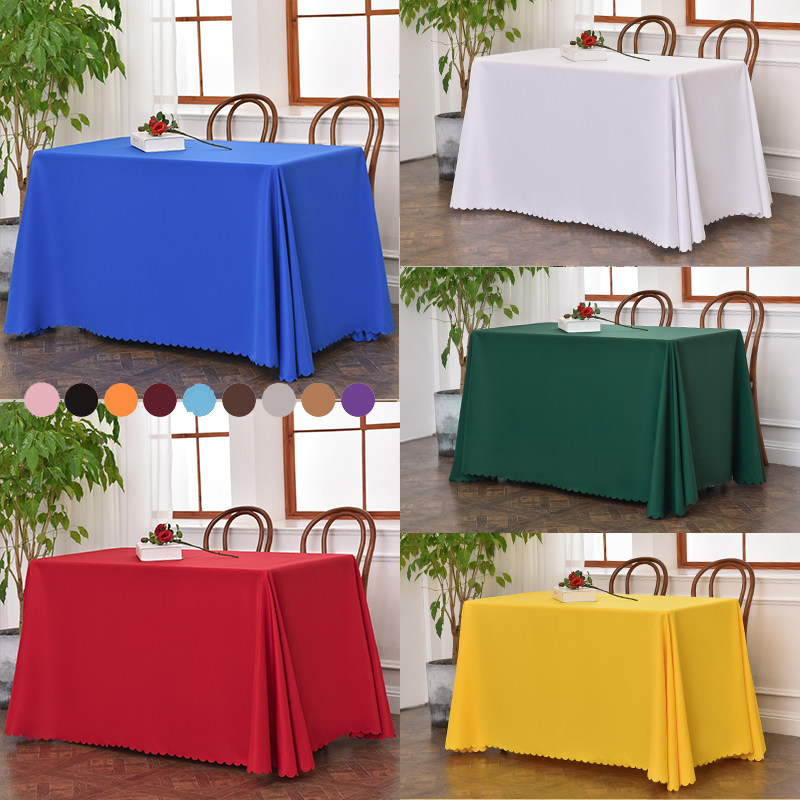 极速White tablecloth clotwh art conference room long table