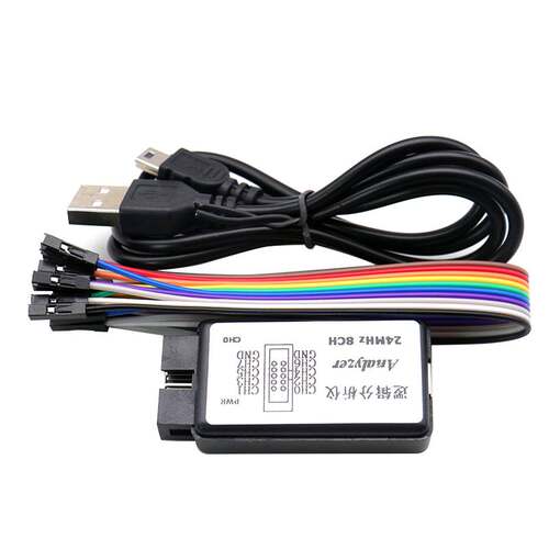 新品USB逻辑分析仪 单晶片ARM FPGBA调试利器 24M采样8通道 usb s