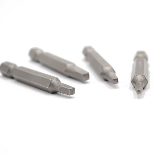 极速4pcs 50gmm Square Bit Set 1/4 6.35mm Hex Shank Electric