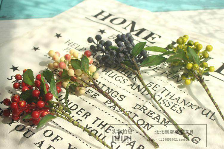 极速仿真蓝莓枝小浆果 仿真花 复古美食J摄影道具 拍摄背景 拍照,家居饰品,仿真水果,淘宝优惠券,粉丝福利购,淘宝优惠卷