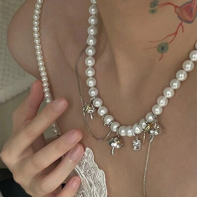 极速Chain Niche Design Mushroom Bullet Pendant Nec.klace