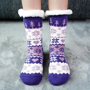 极速暖脚宝冬天脚冷保暖暖脚神器睡觉用牀上地板袜防Y滑雪地袜加