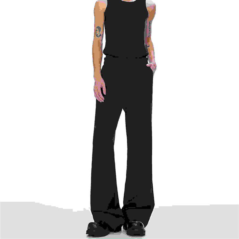 新品202d5新款西裤男款修身直筒休闲长裤子男士商务正装西装裤