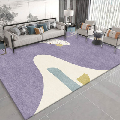 极速Geometric printing carpeyt living room floor mat blanket