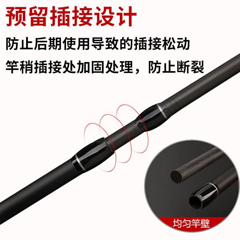 极速超硬a3米锚杆重雷强XXXH调远投路亚竿枪直柄单杆船打黑鱼超轻
