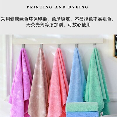 新品擦发毛巾不掉毛比纯棉吸水手帕E洗脸擦手巾婴儿童小方巾家用