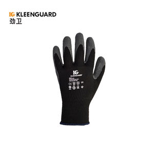 5包 极速劲卫G40乳胶涂层工作劳保手套灰色 包 12副 箱1 黑色MK码