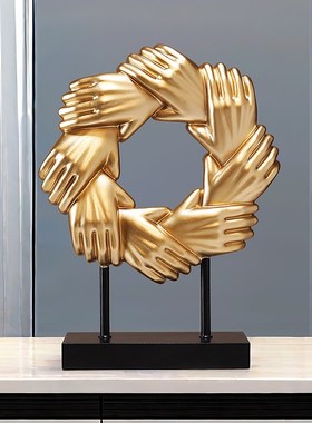 新品合作共赢摆件办公p室柜子装饰品开业公司活动礼物老板领导桌