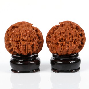 极速文玩核桃异形鹰嘴半壁江山核桃手把件大号王S勇麒麟纹雕刻麻