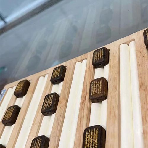 极速沉香五条经文描金通孔配件 DAIY佛珠文玩手串项链 TY1392