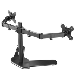 极速双屏显示器支架27寸电脑屏幕上下架子M免打孔旋转升降增高桌