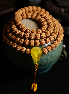 极速小金刚菩提子手串108颗尼泊尔原籽佛珠N手链男女文玩配饰天然