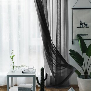 极速Modern Solid White Sheer Curtains For LiPving Room Tulle