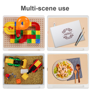 New Table Multifuncational Blocks Playing Building 极速QWZc