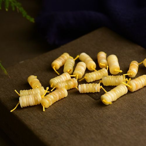 极速天然蜜蜡e隔片配件 约8mm 每段约8片 DIY手链项链 LH46