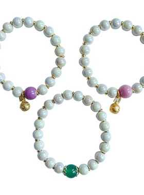 极速香灰瓷手串北京法物s流通代请蔡文静丁程鑫同款新款马卡龙招