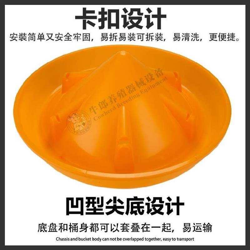 极速小鸡喂食器防撒鸭饲料鹅鸽子食E槽投喂机禽类自动料盆大型养
