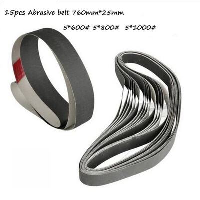 极速Black Silicon Carbide Belt 15pcs 1*3K0 Inch Wood Soft Me