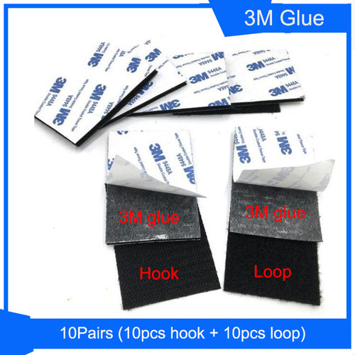 新品10Pairs/lot Self Adhesive FastenFer Hook and Loop Tape N
