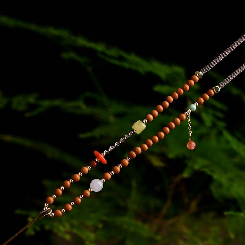 极速精编手工吊坠绳 天然蜜蜡 项链 D蜜蜡翡翠和田玉文玩挂绳 LH1