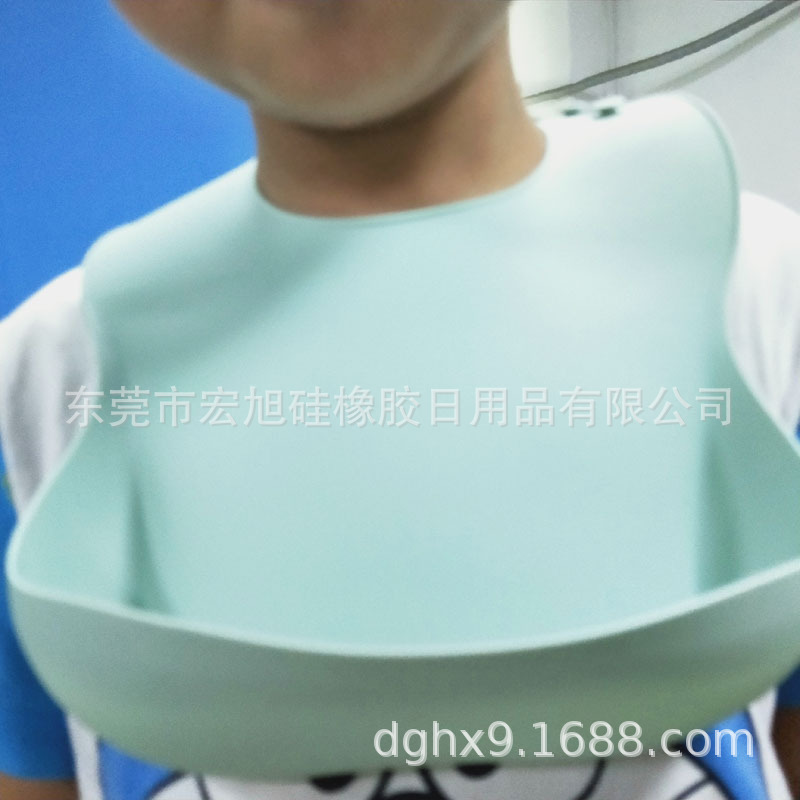 极速Silicone Baby Poroducts Silicone Bib Three-dimensional W